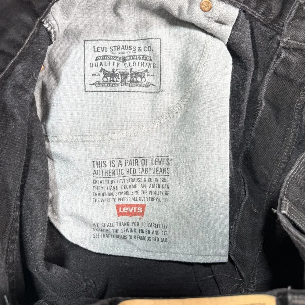 Levis 560 Jeans Men (Fit 36x34) Black Wide Loose Tapered Vintage Made in USA 90s